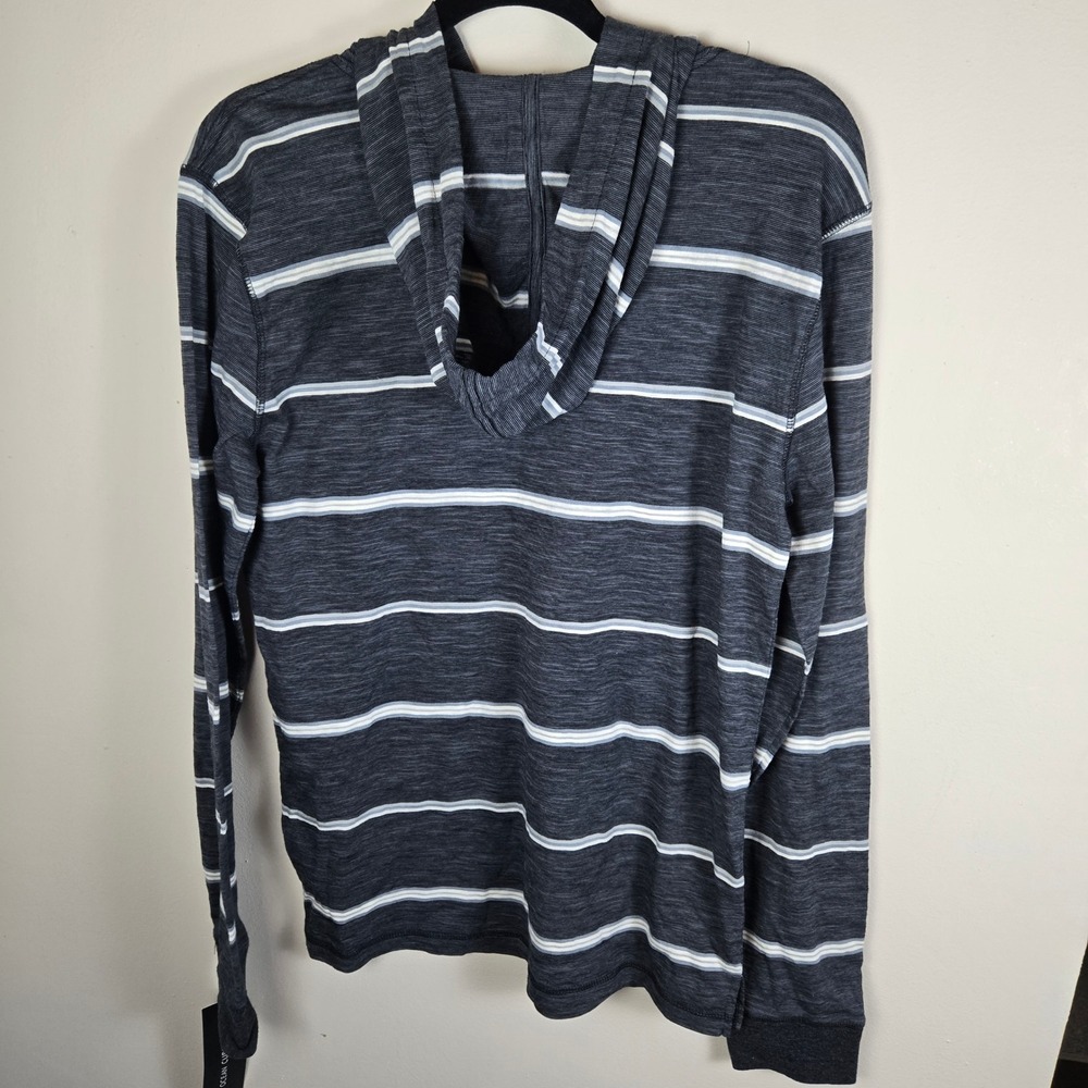 NWT Ocean Current Hoodie Men Medium Striped Casual Pullover Y2K style Loungewear - Picture 5 of 11